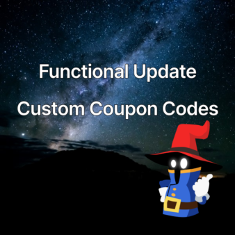 Functional update: Custom coupon codes