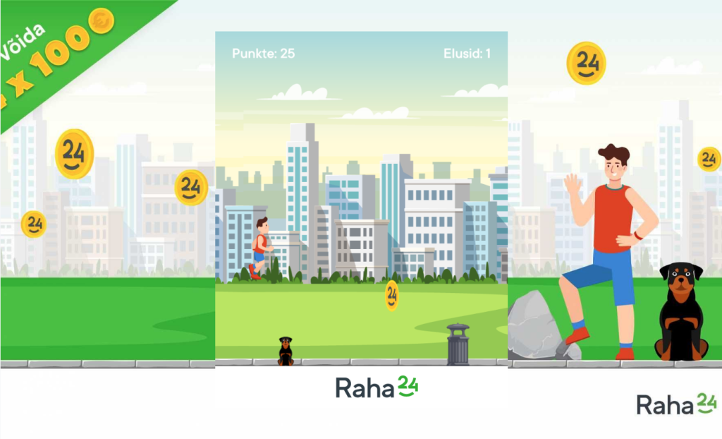 Raha24 endless runner gamification campaign