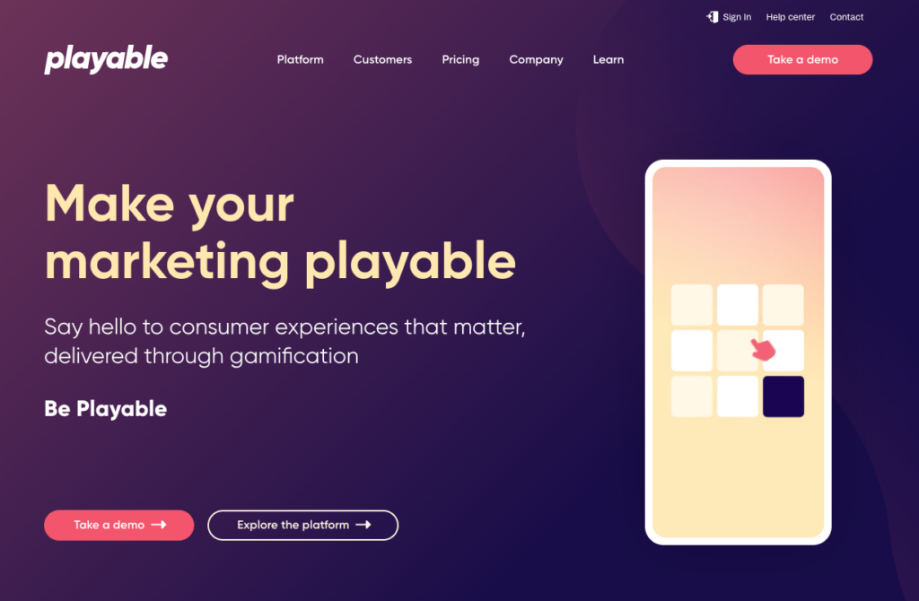 Playable (LeadFamly) gamification marketing platform