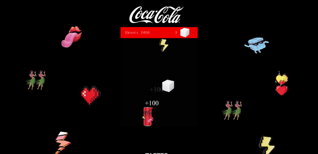 Coca Cola gamification marketing campaign drop game idea