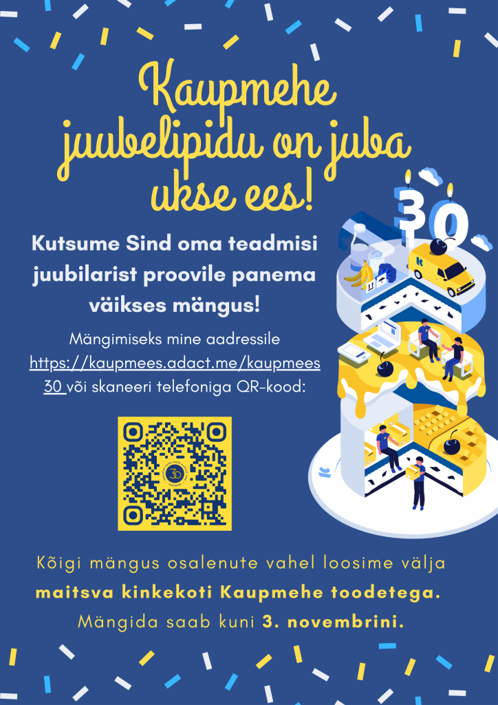 Kaupmees HR gamification campaign poster design