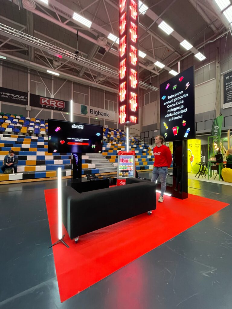 Coca-Cola exhibition booth gamification marketing solution to engage its visitors