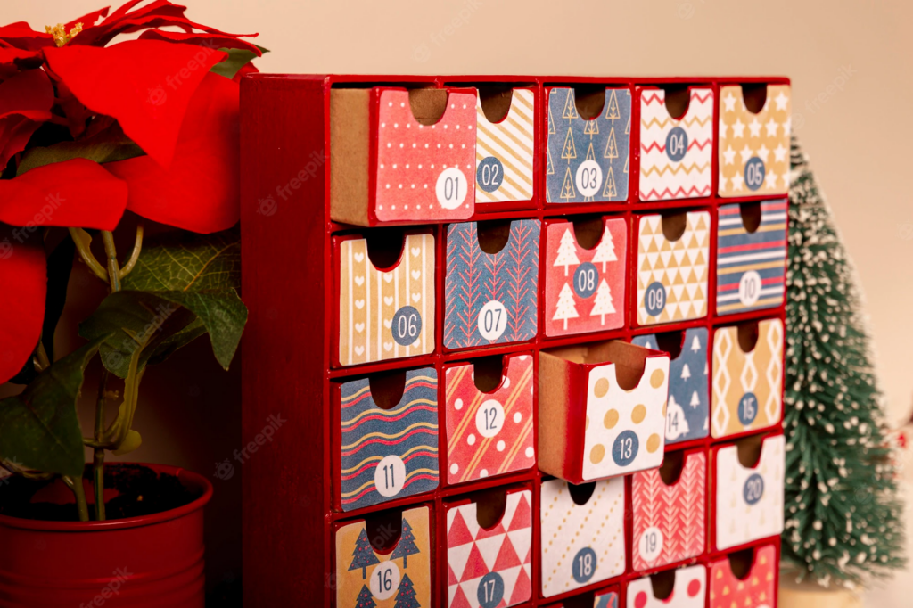 Physical Christmas advent calendar campaign example