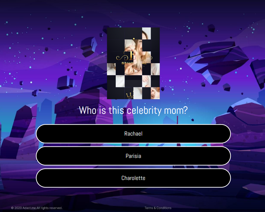 Celebrity mom guessing game