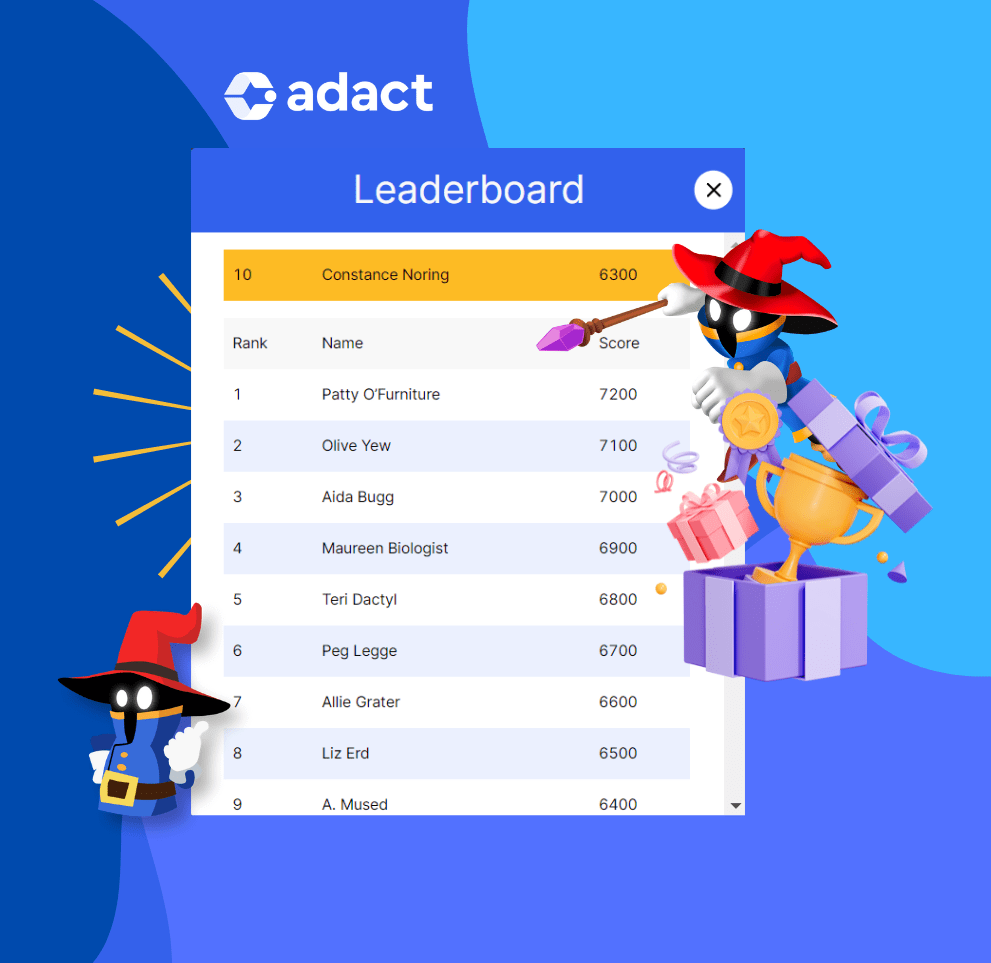 Create the best game-like leaderboard!, Landing page design contest