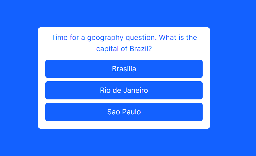 Geography trivia
