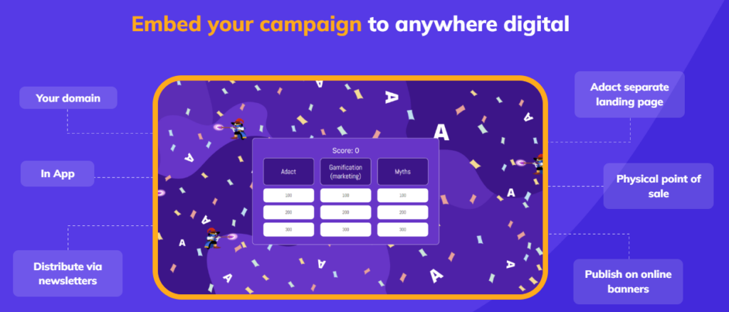 Campaign embedding options