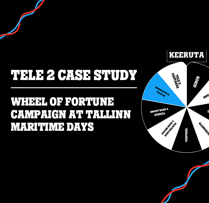 Tele2 Tallinn Maritime Days Wheel of Fortune Campaign to collect leads and change brand awareness and affinity