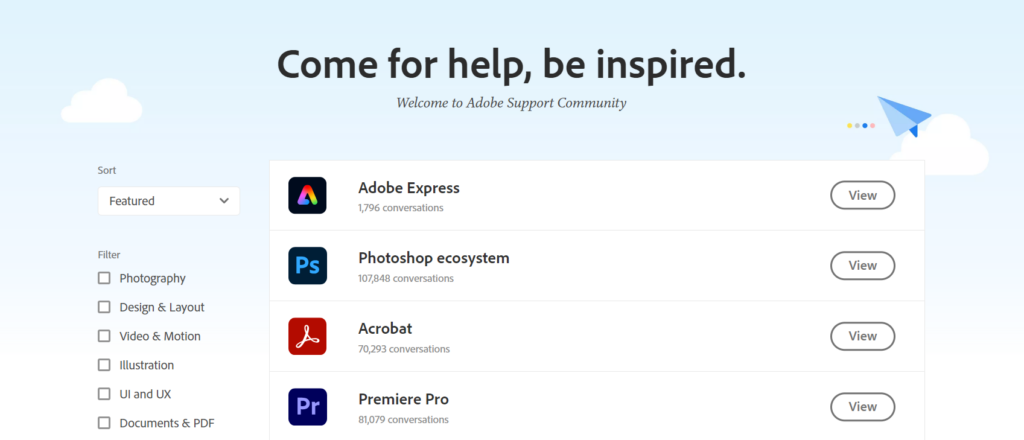 Adobe customer community