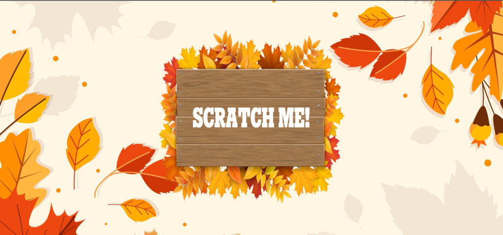 September marketing ideas: Scratchcard