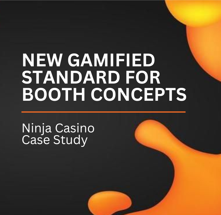 Ninja Casino Bubble Shooter Booth concept at the event to attract customers and engage them