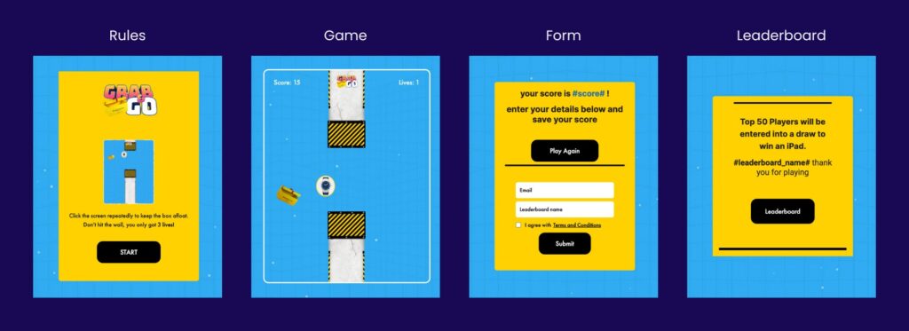 Gamification Example Flow of Brands for Less